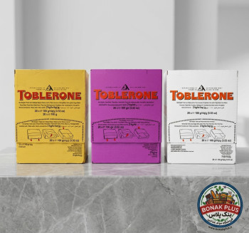 شکلات تابلرون (Toblerone) اصلی4 طعم بسته ۲۰ عددی کارتن ۴ عددی