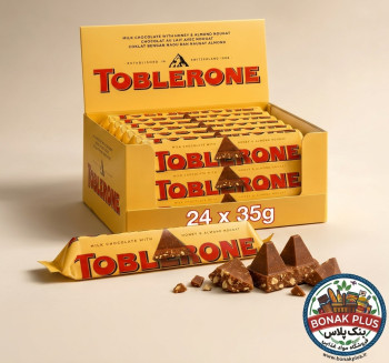 شکلات شیری تابلرون Toblerone وزن ۱۰۰ گرم بسته ۲۰ عددی