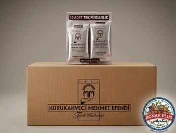 قهوه  ساشه ترک مهمت افندی Kurukahveci Mehmet Efendi (باکس ۱۲ عددی) - کارتن ۶ عددی