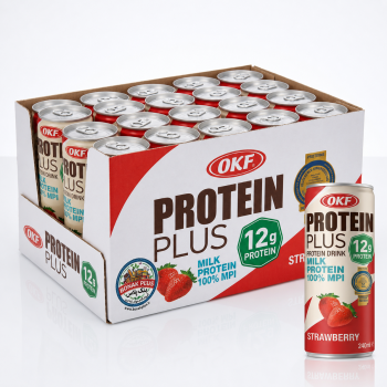 شیر پروتئینی OKF مدل Protein Plus حجم ۲۴۰ میلی‌لیتر - باکس ۲۴ عددی (۳ طعم جور)