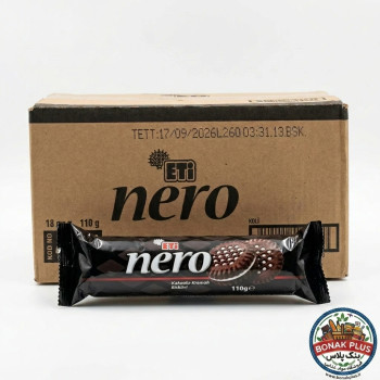 بیسکویت کاکائویی اتی نرو (Eti Nero) ۱۱۰ گرمی - کارتن ۱۸ عددی